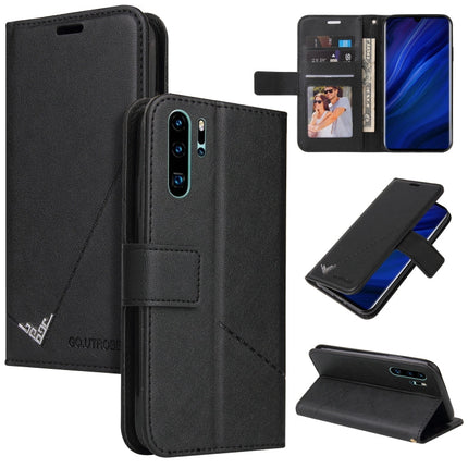 GQUTROBE Right Angle Leather Phone Case, For Huawei P30 Pro, For Huawei P20 Lite, For Huawei P20 Pro, For Huawei Y7p