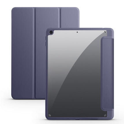 Acrylic 3-folding Smart Leather Tablet Case, For iPad 9.7 2018/2017, For iPad 10.2 2021/2020/2019, For iPad  Air 2022/2020/Pro 11 2021/2020/2018