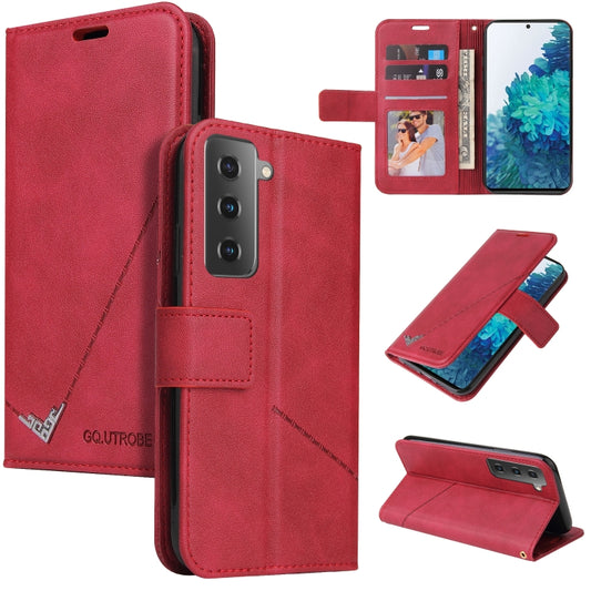 GQUTROBE Right Angle Leather Phone Case, For Samsung Galaxy S21 5G, For Samsung Galaxy S21+ 5G, For Samsung Galaxy S21 Ultra 5G, For Samsung Galaxy S22 5G