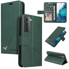 GQUTROBE Right Angle Leather Phone Case, For Samsung Galaxy S21 5G, For Samsung Galaxy S21+ 5G, For Samsung Galaxy S21 Ultra 5G, For Samsung Galaxy S22 5G