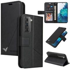 GQUTROBE Right Angle Leather Phone Case, For Samsung Galaxy S21 5G, For Samsung Galaxy S21+ 5G, For Samsung Galaxy S21 Ultra 5G, For Samsung Galaxy S22 5G