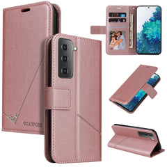 GQUTROBE Right Angle Leather Phone Case, For Samsung Galaxy S21 5G, For Samsung Galaxy S21+ 5G, For Samsung Galaxy S21 Ultra 5G, For Samsung Galaxy S22 5G