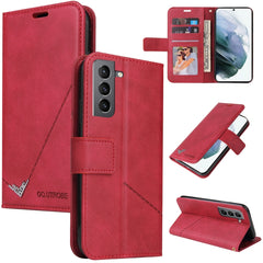 GQUTROBE Right Angle Leather Phone Case, For Samsung Galaxy S21 5G, For Samsung Galaxy S21+ 5G, For Samsung Galaxy S21 Ultra 5G, For Samsung Galaxy S22 5G