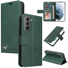 GQUTROBE Right Angle Leather Phone Case, For Samsung Galaxy S21 5G, For Samsung Galaxy S21+ 5G, For Samsung Galaxy S21 Ultra 5G, For Samsung Galaxy S22 5G