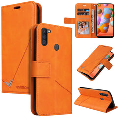 GQUTROBE Right Angle Leather Phone Case, For Samsung Galaxy A11 Global Version, For Samsung Galaxy A01 Core, For Samsung Galaxy M51, For Samsung Galaxy M31