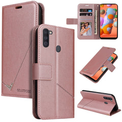 GQUTROBE Right Angle Leather Phone Case, For Samsung Galaxy A11 Global Version, For Samsung Galaxy A01 Core, For Samsung Galaxy M51, For Samsung Galaxy M31