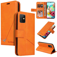 GQUTROBE Right Angle Leather Phone Case, For Samsung Galaxy A21s, For Samsung Galaxy Note10 Lite / A81, For Samsung Galaxy A71, For Samsung Galaxy A51