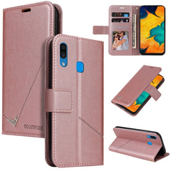 GQUTROBE Right Angle Leather Phone Case, For Samsung Galaxy A70, For Samsung Galaxy A50, For Samsung Galaxy A40, For Samsung Galaxy A20 / 30