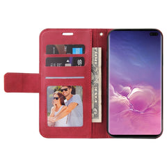 GQUTROBE Right Angle Leather Phone Case, For Samsung Galaxy S10, For Samsung Galaxy S10e, For Samsung Galaxy S10+