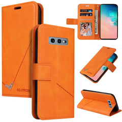 GQUTROBE Right Angle Leather Phone Case, For Samsung Galaxy S10, For Samsung Galaxy S10e, For Samsung Galaxy S10+