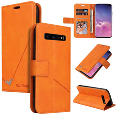 GQUTROBE Right Angle Leather Phone Case, For Samsung Galaxy S10, For Samsung Galaxy S10e, For Samsung Galaxy S10+