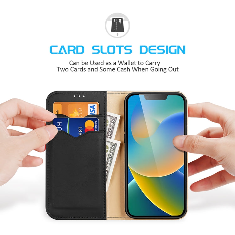 DUX DUCIS Hivo Series Cowhide + PU + TPU Leather Case, For iPhone 14/13, For iPhone 14 Plus, For iPhone 14 Pro, For iPhone 14 Pro Max