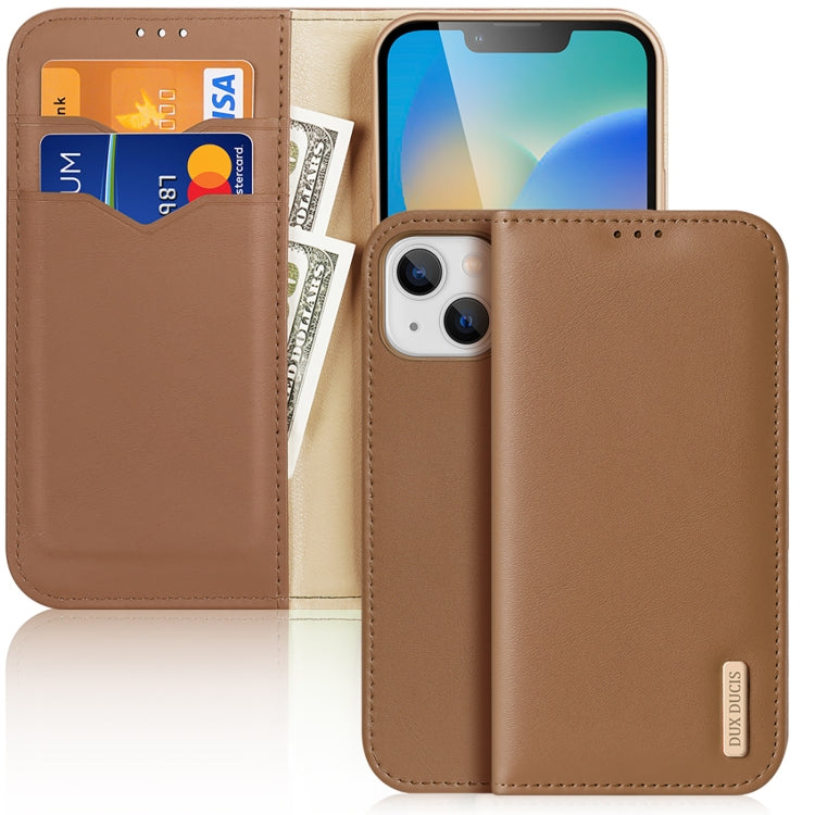 DUX DUCIS Hivo Series Cowhide + PU + TPU Leather Case, For iPhone 14/13, For iPhone 14 Plus, For iPhone 14 Pro, For iPhone 14 Pro Max