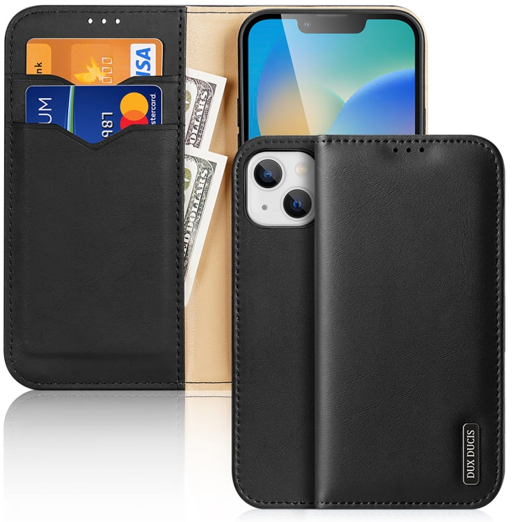 DUX DUCIS Hivo Series Cowhide + PU + TPU Leather Case, For iPhone 14/13, For iPhone 14 Plus, For iPhone 14 Pro, For iPhone 14 Pro Max