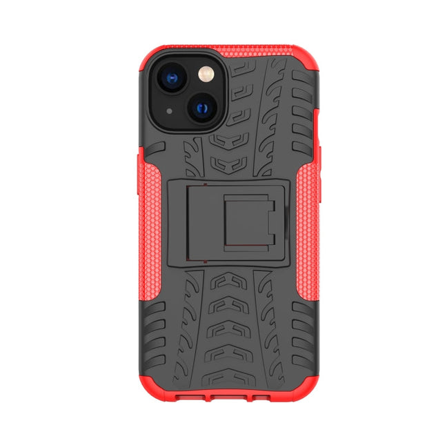 Tire Texture TPU + PC Phone Case with Holder, For iPhone 14, For iPhone 14 Plus, For iPhone 14 Pro