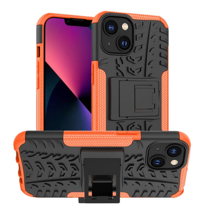 Tire Texture TPU + PC Phone Case with Holder, For iPhone 14, For iPhone 14 Plus, For iPhone 14 Pro