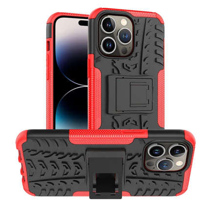 Tire Texture TPU + PC Phone Case with Holder, For iPhone 14, For iPhone 14 Plus, For iPhone 14 Pro