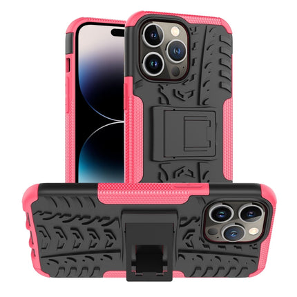 Tire Texture TPU + PC Phone Case with Holder, For iPhone 14, For iPhone 14 Plus, For iPhone 14 Pro