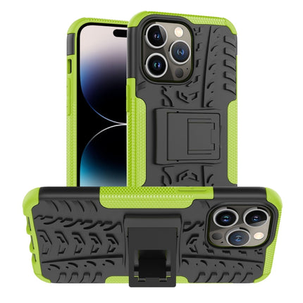 Tire Texture TPU + PC Phone Case with Holder, For iPhone 14 Pro Max