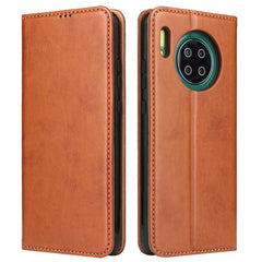 Fierre Shann PU Genuine Leather Texture Horizontal Flip Leather Case with Holder & Card Slots & Wallet, For Huawei Mate 30 Pro, For Huawei Mate 30, For Huawei P40, For Huawei P40 Pro, For Samsung Galaxy A71, For Samsung Galaxy A51, For Samsung Galaxy S20