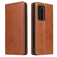 Fierre Shann PU Genuine Leather Texture Horizontal Flip Leather Case with Holder & Card Slots & Wallet, For Huawei Mate 30 Pro, For Huawei Mate 30, For Huawei P40, For Huawei P40 Pro, For Samsung Galaxy A71, For Samsung Galaxy A51, For Samsung Galaxy S20