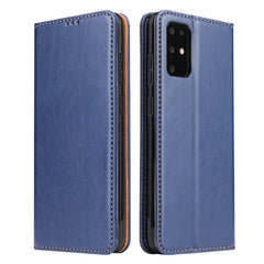 Fierre Shann PU Genuine Leather Texture Horizontal Flip Leather Case with Holder & Card Slots & Wallet, For Huawei Mate 30 Pro, For Huawei Mate 30, For Huawei P40, For Huawei P40 Pro, For Samsung Galaxy A71, For Samsung Galaxy A51, For Samsung Galaxy S20