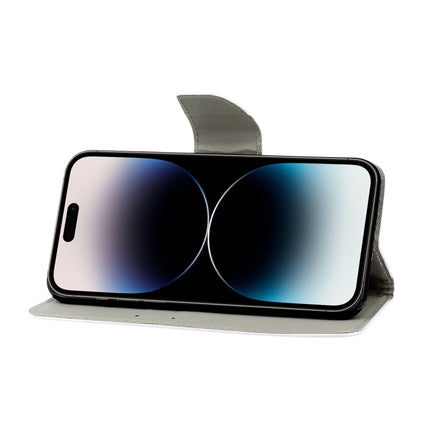 Colored Drawing Leather Phone Case, For iPhone 14 Pro Max