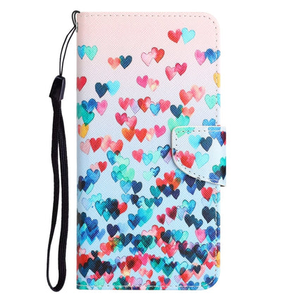 Colored Drawing Leather Phone Case, For iPhone 13