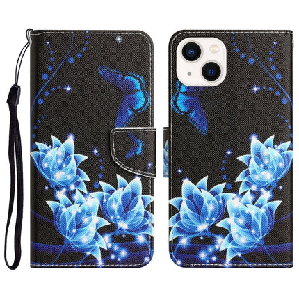 Colored Drawing Leather Phone Case, For iPhone 13