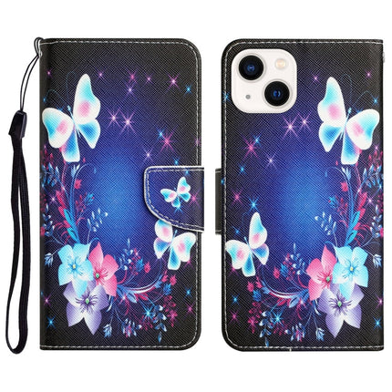 Colored Drawing Leather Phone Case, For iPhone 13 mini