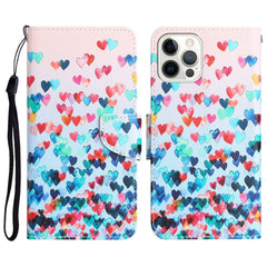 Colored Drawing Leather Phone Case, For iPhone 13 Pro Max