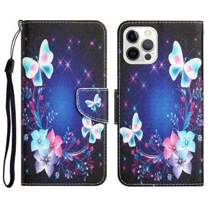 Colored Drawing Leather Phone Case, For iPhone 12 / 12 Pro