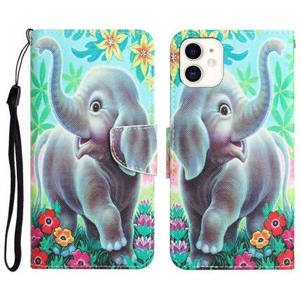 Colored Drawing Leather Phone Case, For iPhone 11