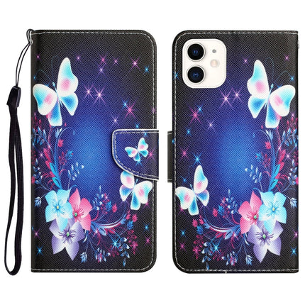 Colored Drawing Leather Phone Case, For iPhone 11