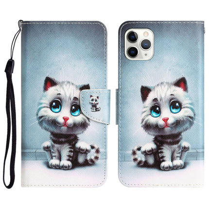 Colored Drawing Leather Phone Case, For iPhone 11 Pro