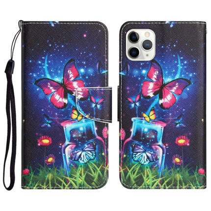 Colored Drawing Leather Phone Case, For iPhone 11 Pro