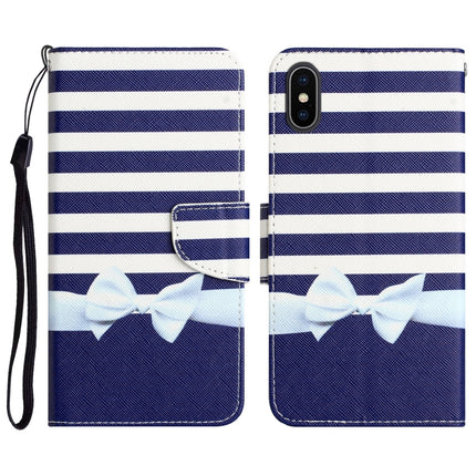 Colored Drawing Leather Phone Case, For iPhone XS Max