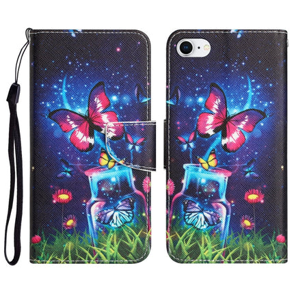 Colored Drawing Leather Phone Case, For iPhone 7 / 8