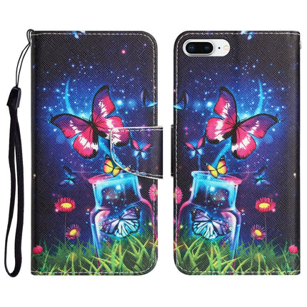 Colored Drawing Leather Phone Case, For iPhone 7 Plus / 8 Plus