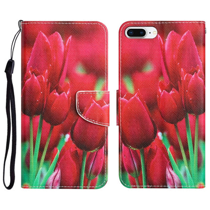 Colored Drawing Leather Phone Case, For iPhone 7 Plus / 8 Plus