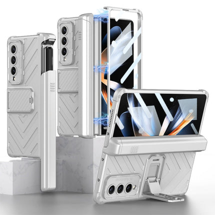 GKK Integrated Magnetic Armor Flip Phone Case With Pen Box, For Samsung Galaxy Z Fold4