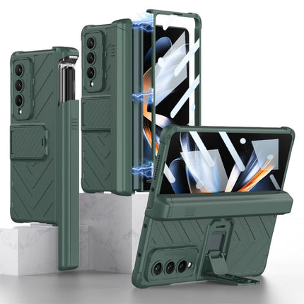 GKK Integrated Magnetic Armor Flip Phone Case With Pen Box, For Samsung Galaxy Z Fold4