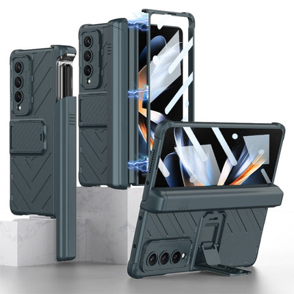 GKK Integrated Magnetic Armor Flip Phone Case With Pen Box, For Samsung Galaxy Z Fold4