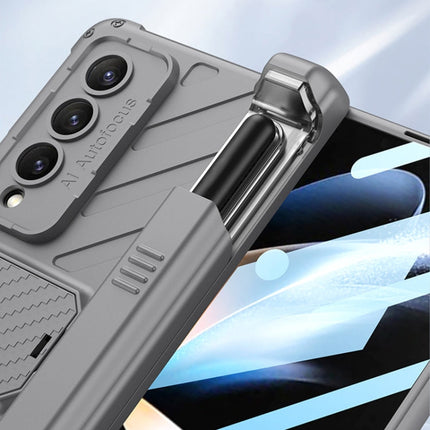 GKK Integrated Magnetic Armor Flip Phone Case With Pen Box, For Samsung Galaxy Z Fold4