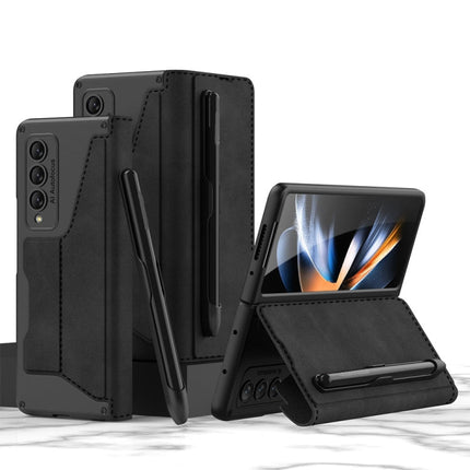 GKK Armor Flip Leather Phone Case with Pen Slots, For Samsung Galaxy Z Fold4