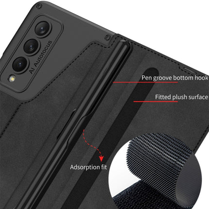 GKK Armor Flip Leather Phone Case with Pen Slots, For Samsung Galaxy Z Fold4