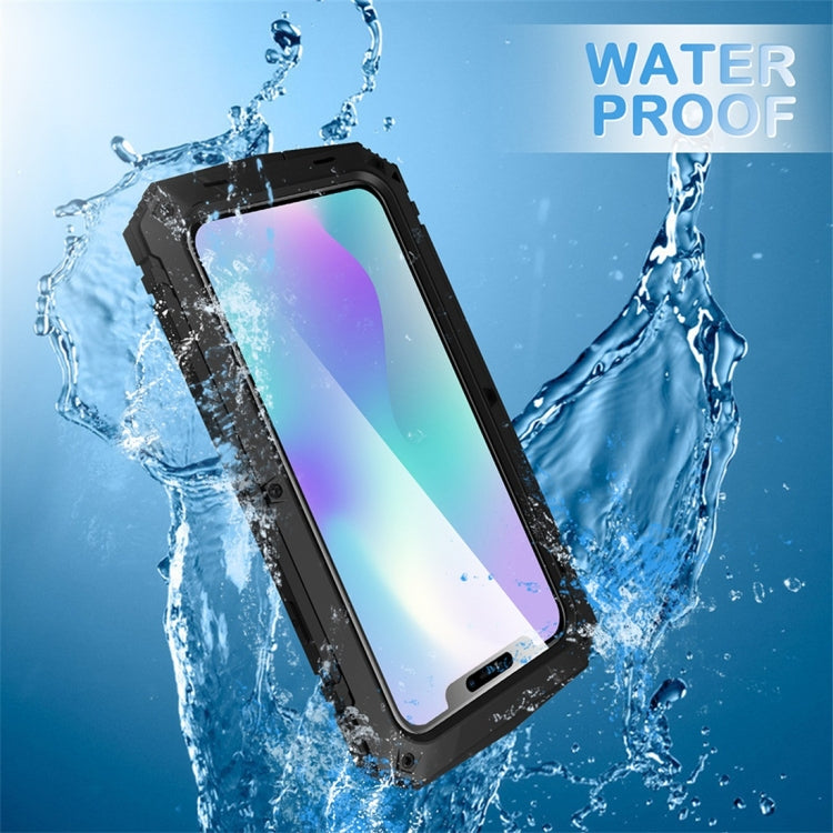 Shockproof Waterproof Dust-proof Metal + Silicone Protective Case with Holder, For iPhone 11, For iPhone 11 Pro, For iPhone 11 Pro Max, For iPhone X / XS, For iPhone XR, For iPhone XS Max, For Galaxy S20 Ultra