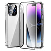 Magnetic Double-buckle HD Tempered Glass Phone Case, For iPhone 14 Pro Max, For iPhone 14 Pro, For iPhone 14, For iPhone 14 Plus