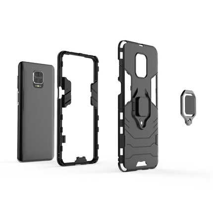 Shockproof PC + TPU Protective Case with Magnetic Ring Holder, For Xiaomi Redmi Note 9 Pro Max