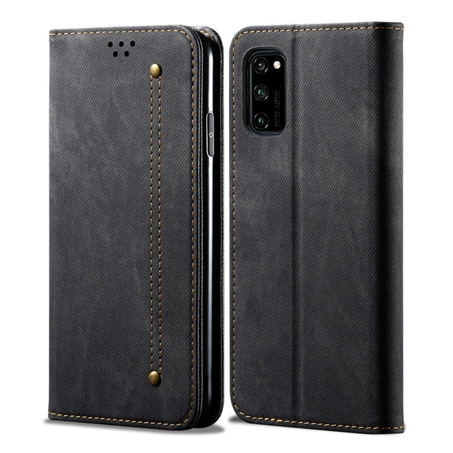 Denim Texture Casual Style Horizontal Flip Leather Case with Holder & Card Slots & Wallet, For Huawei Honor 30, For Huawei Honor 30S